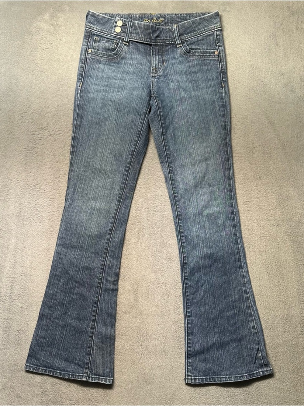 Old Navy The Flirt Womens 2 Mid Rise Western Flare Jeans Blue Y2K EUC
